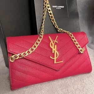 YSL Quilted Envelope Wallet